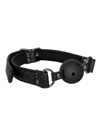 Черный кляп-шарик BALL GAG DIAMOND - Dream Toys - купить с доставкой в Ногинске