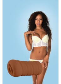 Коричневый мастурбатор-вагина BRIANNA - Dream Toys - в Ногинске купить с доставкой