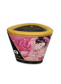 Массажная свеча Rose Petals с ароматом розы - 170 мл. - Shunga - купить с доставкой в Ногинске