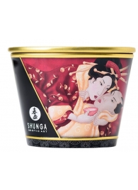 Массажная  свеча Sparkling Strawberry Wine с ароматом клубничного вина - 170 мл. - Shunga - купить с доставкой в Ногинске