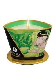Массажная свеча Exotic Green Tea с ароматом зелёного чая - 170 мл. - Shunga - купить с доставкой в Ногинске