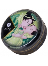Массажная свеча Exotic Green Tea с ароматом зелёного чая - 30 мл. - Shunga - купить с доставкой в Ногинске