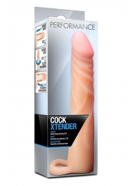 Телесная насадка на пенис Cock Xtender - 17,7 см. - Blush Novelties - в Ногинске купить с доставкой