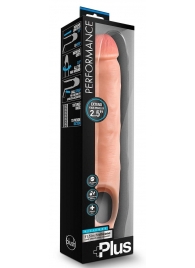 Телесная насадка-удлинитель 11.5 Inch Silicone Cock Sheath Penis Extender - 29,2 см. - Blush Novelties - в Ногинске купить с доставкой