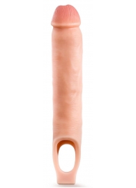 Телесная насадка-удлинитель 11.5 Inch Silicone Cock Sheath Penis Extender - 29,2 см. - Blush Novelties - в Ногинске купить с доставкой