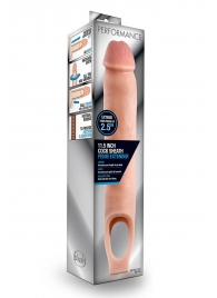 Телесная насадка на пенис 11.5 Inch Cock Sheath Penis Extender - 29,2 см. - Blush Novelties - в Ногинске купить с доставкой