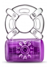 Фиолетовое эрекционное виброкольцо One Night Stand Vibrating C-Ring - Blush Novelties - в Ногинске купить с доставкой