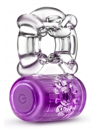 Фиолетовое эрекционное виброкольцо One Night Stand Vibrating C-Ring - Blush Novelties - в Ногинске купить с доставкой