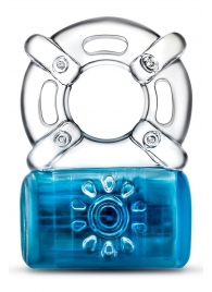Синее эрекционное виброкольцо One Night Stand Vibrating C-Ring - Blush Novelties - в Ногинске купить с доставкой