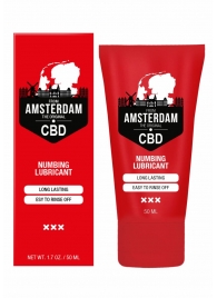 Пролонгирующий лубрикант Numbing CBD from Amsterdam - 50 мл. - Shots Media BV - купить с доставкой в Ногинске