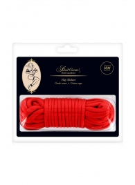 Красная веревка для фиксации - 10 м. - Sweet Caress - купить с доставкой в Ногинске