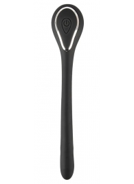 Черный гибкий уретральный стимулятор с вибрацией Vibrating Bendable Dilator - 13,5 см. - Orion - купить с доставкой в Ногинске