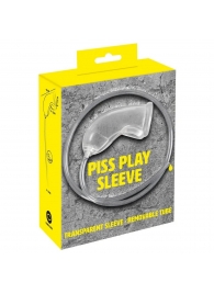 Прозрачная насадка на пенис Piss Play Sleeve для игр с мочеиспусканием - Orion - купить с доставкой в Ногинске