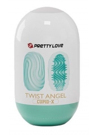 Бирюзовый мастурбатор-яйцо Twist Angel - Baile - в Ногинске купить с доставкой