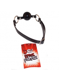 Силиконовый черный кляп-шарик на ремне Black Ballgag - Erotic Fantasy - купить с доставкой в Ногинске