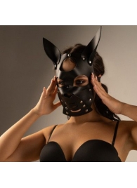 Черная маска  Собака  с ушками - Crazy Handmade - купить с доставкой в Ногинске