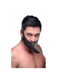 Черный кляп-страпон Masters Mini Face Fuck Strap-On - 14 см. - XR Brands - купить с доставкой в Ногинске