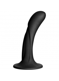 Черная изогнутая насадка Vac-U-Lock G-Spot - 16,5 см. - Doc Johnson - купить с доставкой в Ногинске