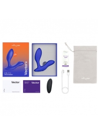 Синий анальный вибратор We-Vibe Vector+ - We-vibe - в Ногинске купить с доставкой