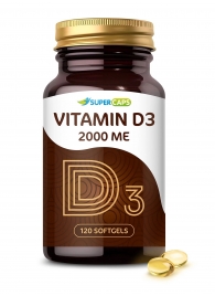 Пищевая добавка SuperCaps VITAMIN D3 2000 ME - 120 капсул - SuperCaps - купить с доставкой в Ногинске