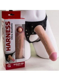 Страпон Харнесс в подарочной упаковке - 21 см. - LOVETOY (А-Полимер) - купить с доставкой в Ногинске
