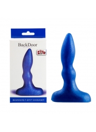 Синий анальный стимулятор Beginners p-spot massager - 11 см. - Lola Games - в Ногинске купить с доставкой