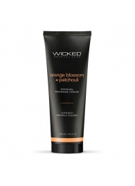 Массажный легкий крем WICKED Orange Blossom plus Patchouli - 120 мл. - Wicked - купить с доставкой в Ногинске