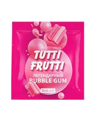 Пробник гель-смазки Tutti-frutti со вкусом бабл-гам - 4 гр. - Биоритм - купить с доставкой в Ногинске