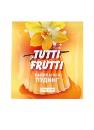 Пробник гель-смазки Tutti-frutti со вкусом ванильного пудинга - 4 гр. - Биоритм - купить с доставкой в Ногинске
