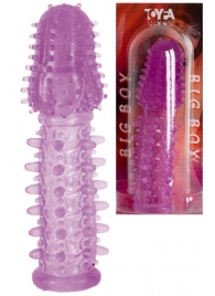 Фиолетовая насадка, удлиняющая половой член - 13,5 см. - Toyfa Basic - в Ногинске купить с доставкой