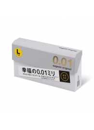 Презервативы Sagami Original 0.02 L-size увеличенного размера - 5 шт. - Sagami - купить с доставкой в Ногинске