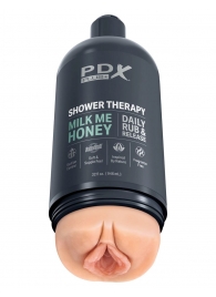 Телесный мастурбатор-вагина Shower Therapy Milk Me Honey - Pipedream - в Ногинске купить с доставкой