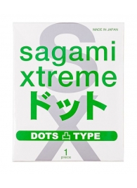 Презерватив Sagami Xtreme Type-E с точками - 1 шт. - Sagami - купить с доставкой в Ногинске