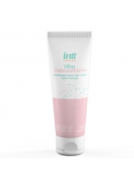 Лубрикант на водной основе Vibe Sensation с клубничным вкусом и легким вибрирующим эффектом - 50 гр. - INTT - купить с доставкой в Ногинске
