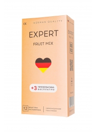Ароматизированные презервативы EXPERT Fruit Mix - 12 шт.(+3 в подарок) - Expert - купить с доставкой в Ногинске