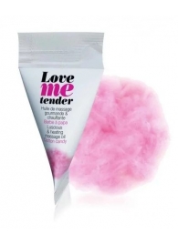 Съедобное согревающее массажное масло Love Me Tender Cotton Candy с ароматом сладкой ваты - 10 мл. - Love to Love - купить с доставкой в Ногинске