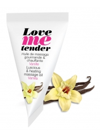 Съедобное согревающее массажное масло Love Me Tender Vanilla с ароматом ванили - 10 мл. - Love to Love - купить с доставкой в Ногинске
