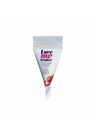 Съедобное согревающее массажное масло Love Me Tender Strawberry с ароматом клубники - 10 мл. - Love to Love - купить с доставкой в Ногинске