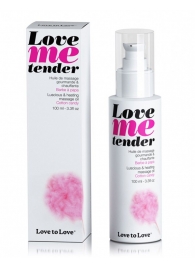 Съедобное согревающее массажное масло Love Me Tender Cotton Candy с ароматом сладкой ваты - 100 мл. - Love to Love - купить с доставкой в Ногинске