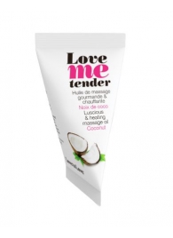 Съедобное согревающее массажное масло Love Me Tender Cocos с ароматом кокоса - 10 мл. - Love to Love - купить с доставкой в Ногинске