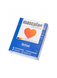 Презервативы с пупырышками Masculan Dotted - 3 шт. - Masculan - купить с доставкой в Ногинске