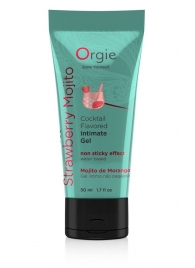 Съедобный интимный гель Orgie Lube Tube Cocktail Strawberry Mojito - 50 мл. - ORGIE - купить с доставкой в Ногинске