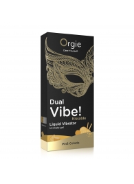 Съедобный гель Dual Vibe Pina Colada с эффектом вибрации и вкусом коктейля пина колада - 15 мл. - ORGIE - купить с доставкой в Ногинске