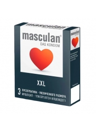 Презервативы увеличенного размера Masculan XXL - 3 шт. - Masculan - купить с доставкой в Ногинске