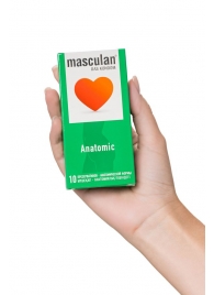 Презервативы анатомической формы Masculan Anatomic - 10 шт. - Masculan - купить с доставкой в Ногинске