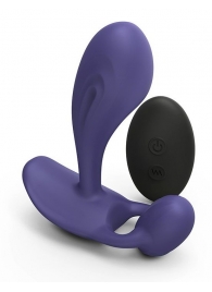 Темно-синий вибромассажер Witty P G Vibrator with Remote Control - Love to Love - в Ногинске купить с доставкой