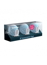 Набор из 3 мастурбаторов-яиц Satisfyer Savage - Satisfyer - в Ногинске купить с доставкой