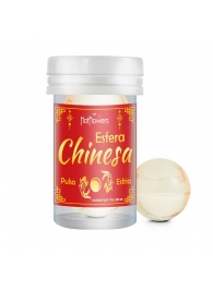 Интимный гель Chinesa Esfera с охлаждающе-пульсирующим эффектом (2 шарика по 3 гр.) - HotFlowers - купить с доставкой в Ногинске