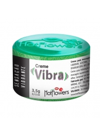 Возбуждающий крем Vibra с эффектом вибрации - 3,5 гр. - HotFlowers - купить с доставкой в Ногинске