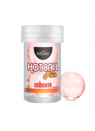 Лубрикант на масляной основе Hot Ball Plus с разогревающим эффектом (2 шарика по 3 гр.) - HotFlowers - купить с доставкой в Ногинске